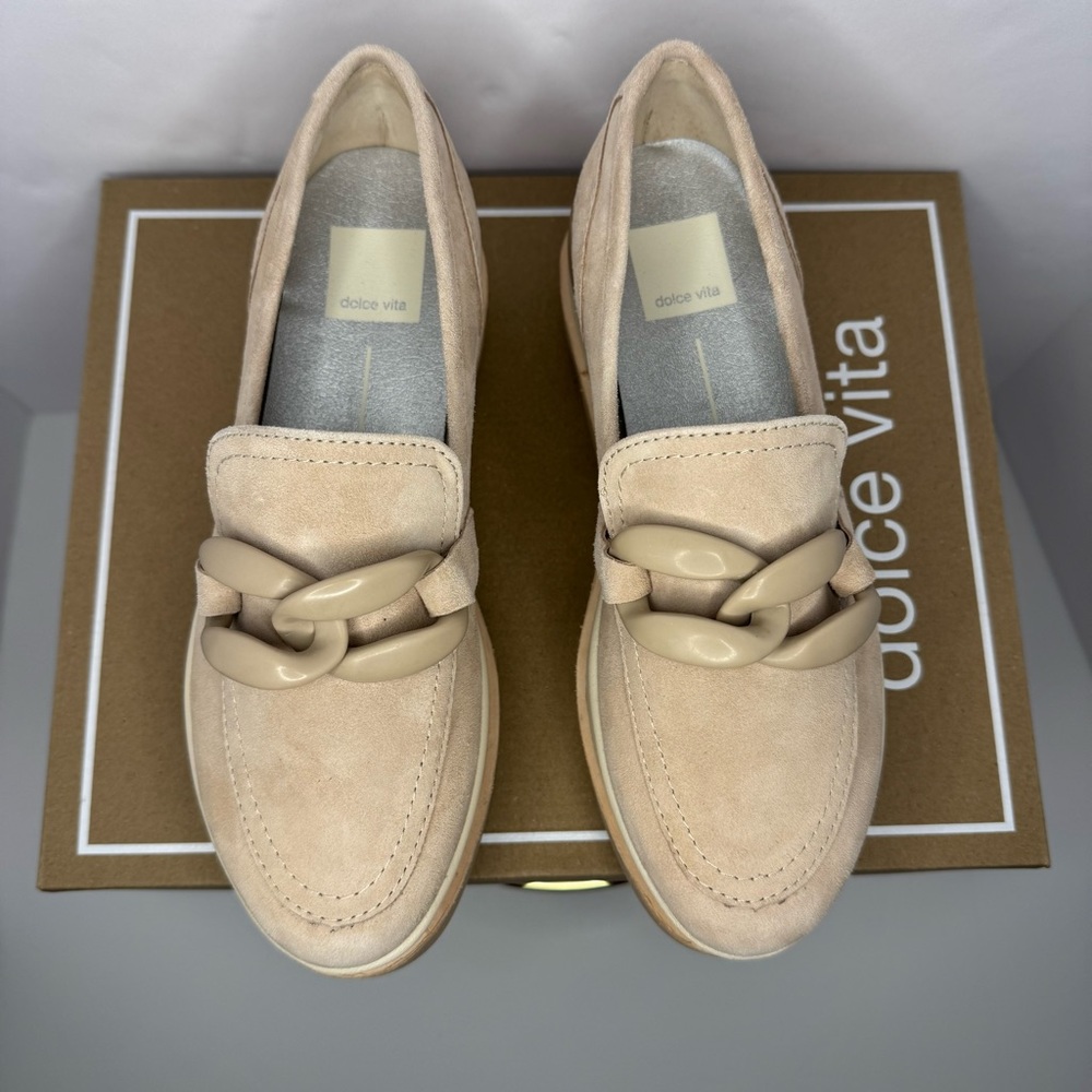 Dolce Vita Jaksen Platform Loafers – Size 6 – Dune Suede – NIB - Picture 5 of 13